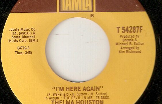 Thelma Houston – I’m Here Again [Tamla:1977]