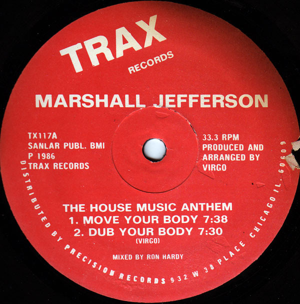 Marshall Jefferson Move Your Body [Trax Records1986] allmusic.jp