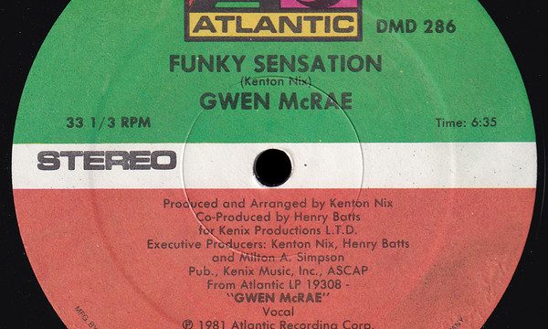 Gwen McCrae – Funky Sensation [Atlantic:1981]