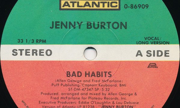Jenny Burton – Bad Habits [Atlantic:1985]